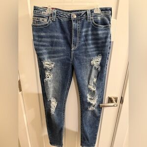 True Religion Jennie Curvy High Rise Skinny Jean 34